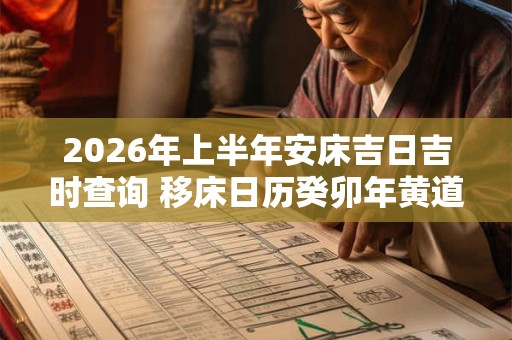 2026年上半年安床吉日吉时查询 移床日历癸卯年黄道吉日查询