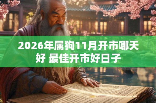 2026年属狗11月开市哪天好 最佳开市好日子 2026年属狗11月开市哪天好 最佳开市好日子
