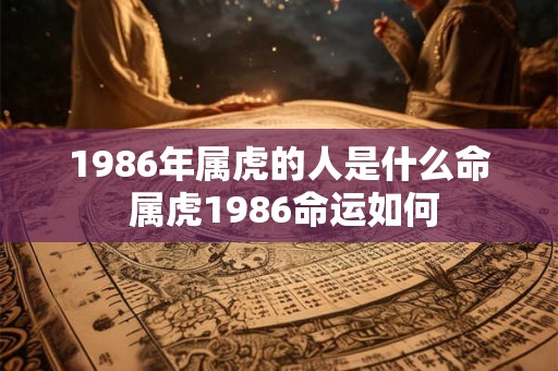 1986年属虎的人是什么命 属虎1986命运如何