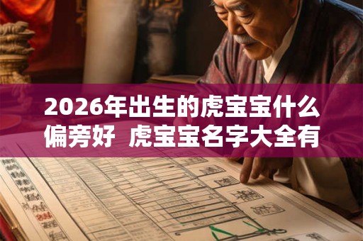 2026年出生的虎宝宝什么偏旁好  虎宝宝名字大全有寓意