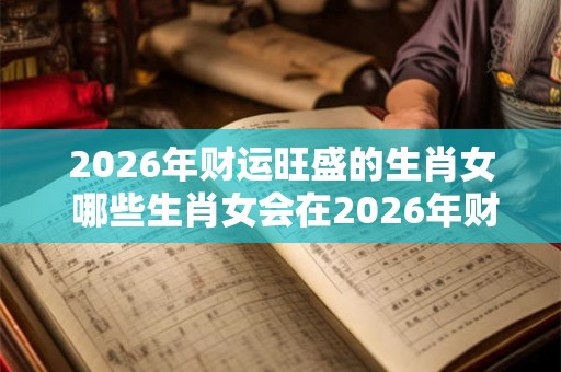 2026年财运旺盛的生肖女 哪些生肖女会在2026年财运旺盛 2026年财运旺盛的生肖女 哪些生肖女会在2026年财运旺盛