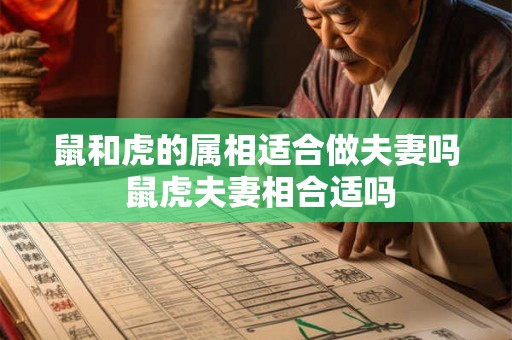 鼠和虎的属相适合做夫妻吗 鼠虎夫妻相合适吗