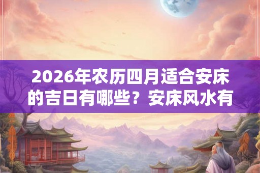 2026年农历四月适合安床的吉日有哪些？安床风水有什么讲究？