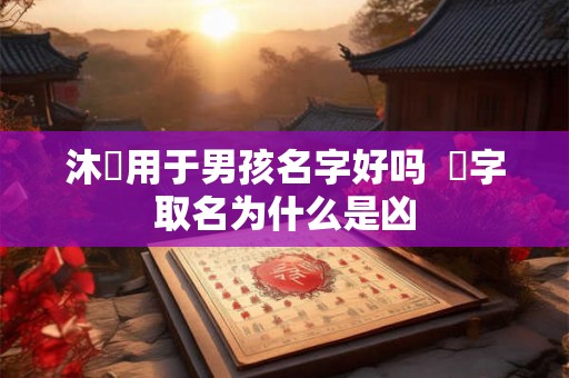 沐莀用于男孩名字好吗  莀字取名为什么是凶
