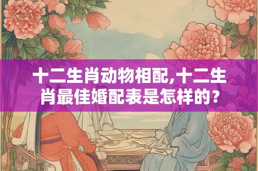 十二生肖动物相配,十二生肖最佳婚配表是怎样的？