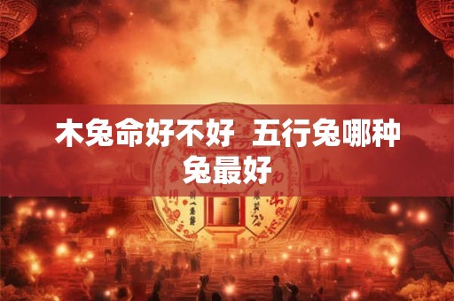 木兔命好不好 五行兔哪种兔最好 木兔命好不好 五行兔哪种兔最好