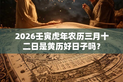2026壬寅虎年农历三月十二日是黄历好日子吗？