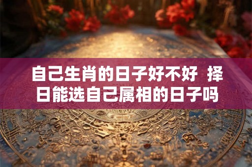 自己生肖的日子好不好  择日能选自己属相的日子吗