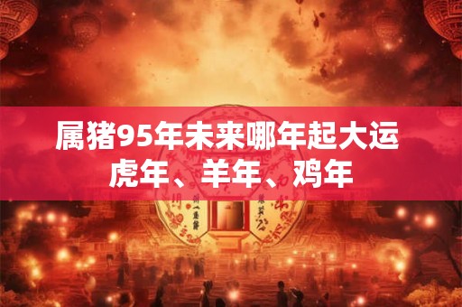 属猪95年未来哪年起大运 虎年、羊年、鸡年 属猪95年未来哪年起大运 虎年、羊年、鸡年