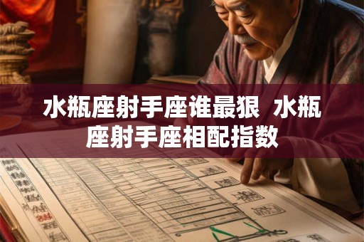 水瓶座射手座谁最狠  水瓶座射手座相配指数