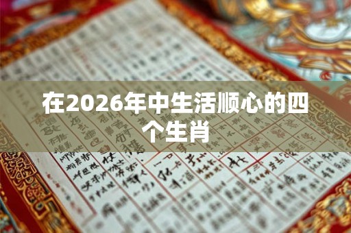 在2026年中生活顺心的四个生肖