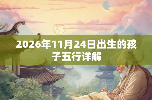 2026年11月24日出生的孩子五行详解