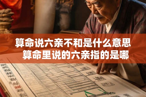 算命说六亲不和是什么意思  算命里说的六亲指的是哪六亲
