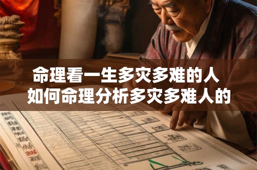 命理看一生多灾多难的人 如何命理分析多灾多难人的人生