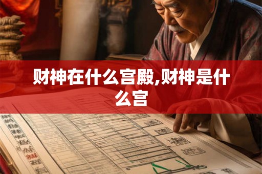 财神在什么宫殿,财神是什么宫