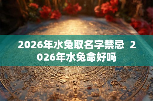 2026年水兔取名字禁忌 2026年水兔命好吗 2026年水兔取名字禁忌 2026年水兔命好吗