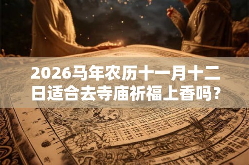 2026马年农历十一月十二日适合去寺庙祈福上香吗？