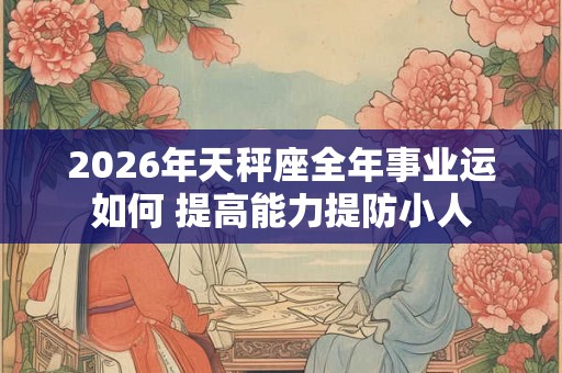 2026年天秤座全年事业运如何 提高能力提防小人 2026年天秤座全年事业运如何 提高能力提防小人