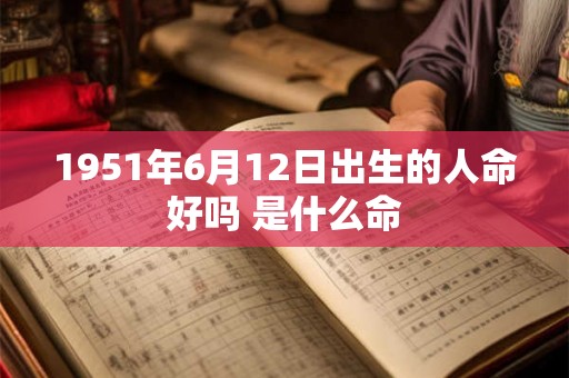 1951年6月12日出生的人命好吗 是什么命