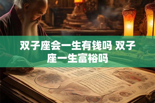 双子座会一生有钱吗 双子座一生富裕吗
