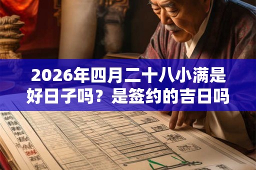 2026年四月二十八小满是好日子吗？是签约的吉日吗？
