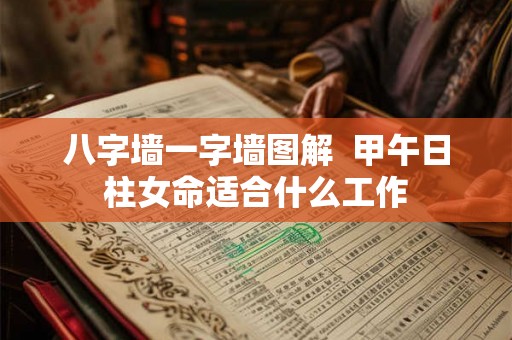 八字墙一字墙图解 甲午日柱女命适合什么工作 八字墙一字墙图解 甲午日柱女命适合什么工作