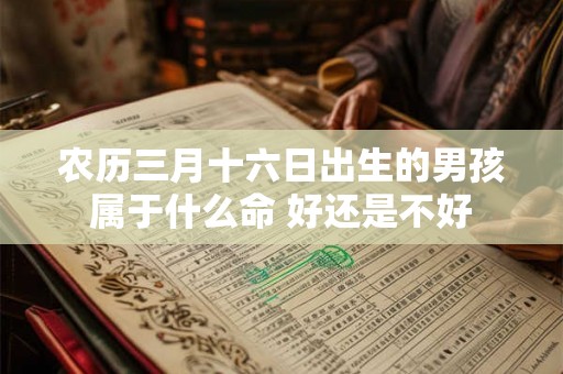 农历三月十六日出生的男孩属于什么命 好还是不好 农历三月十六日出生的男孩属于什么命 好还是不好