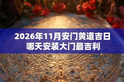 2026年11月安门黄道吉日 哪天安装大门最吉利