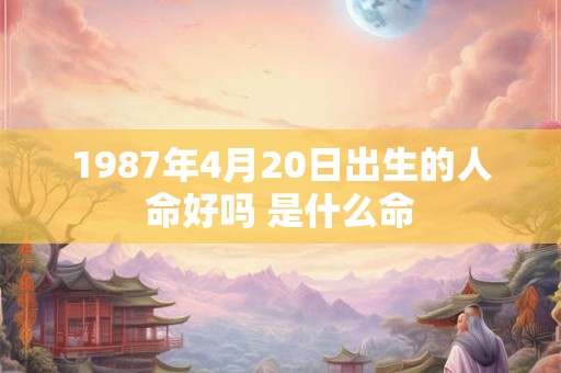 1987年4月20日出生的人命好吗 是什么命 1987年4月20日出生的人命好吗 是什么命