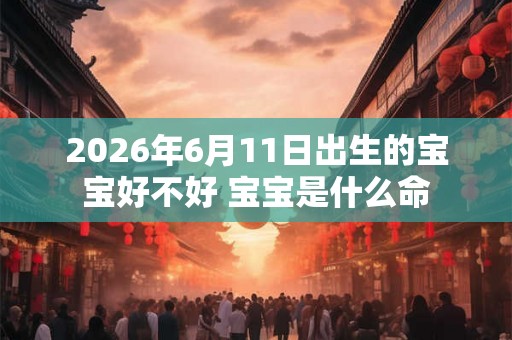2026年6月11日出生的宝宝好不好 宝宝是什么命