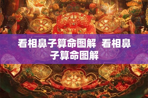 看相鼻子算命图解  看相鼻子算命图解