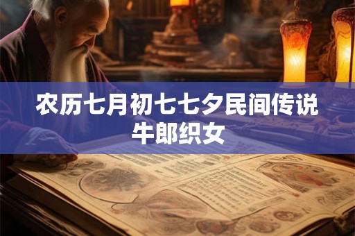 农历七月初七七夕民间传说牛郎织女 农历七月初七七夕民间传说牛郎织女