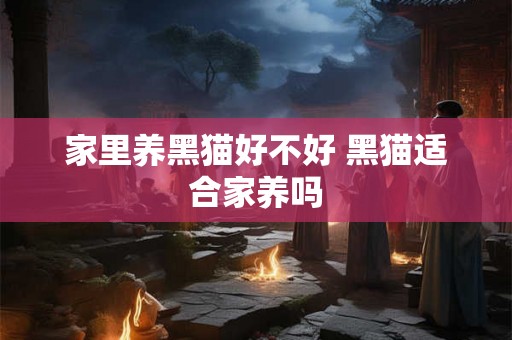 家里养黑猫好不好 黑猫适合家养吗