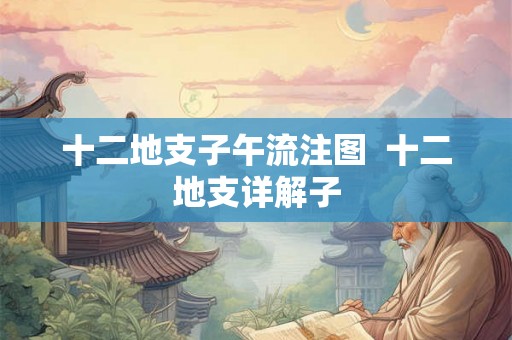 十二地支子午流注图  十二地支详解子