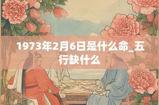 1973年2月6日是什么命_五行缺什么