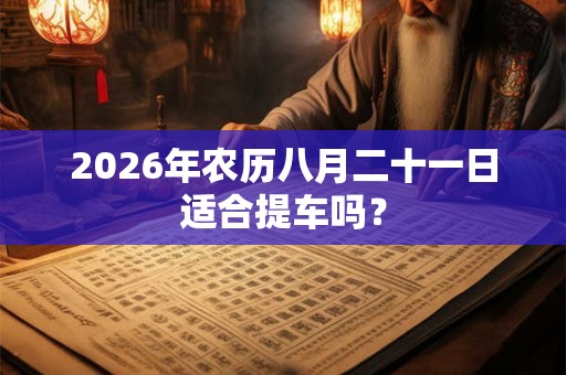 2026年农历八月二十一日适合提车吗？