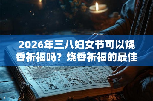 2026年三八妇女节可以烧香祈福吗？烧香祈福的最佳时间？