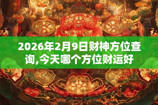 2026年2月9日财神方位查询,今天哪个方位财运好
