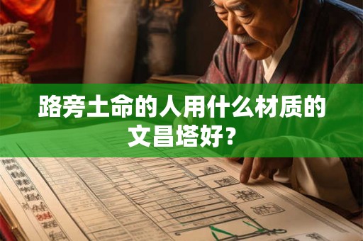 路旁土命的人用什么材质的文昌塔好？