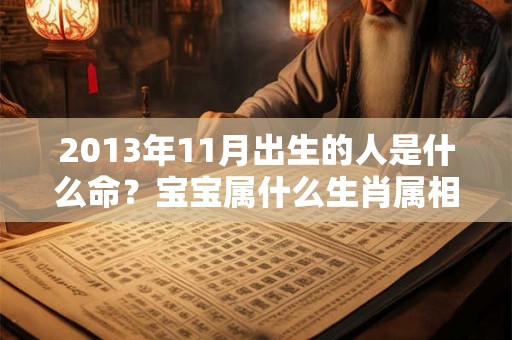 2013年11月出生的人是什么命？宝宝属什么生肖属相？