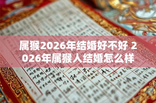 属猴2026年结婚好不好 2026年属猴人结婚怎么样 属猴2026年结婚好不好 2026年属猴人结婚怎么样