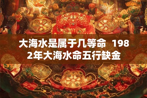 大海水是属于几等命  1982年大海水命五行缺金