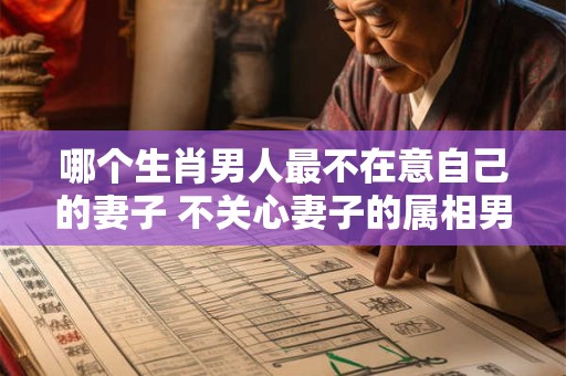 哪个生肖男人最不在意自己的妻子 不关心妻子的属相男