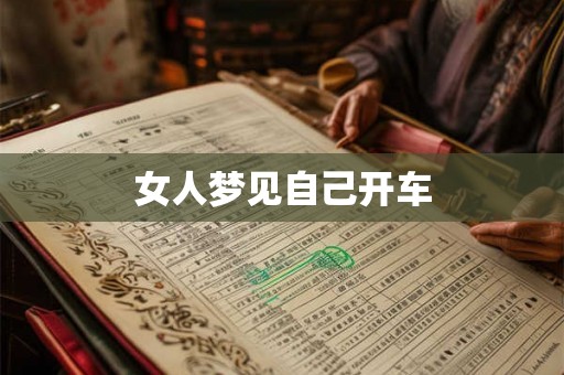 女人梦见自己开车
