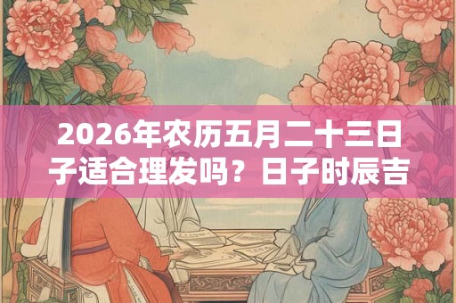 2026年农历五月二十三日子适合理发吗？日子时辰吉凶？