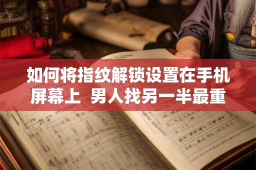 如何将指纹解锁设置在手机屏幕上  男人找另一半最重要的是什么