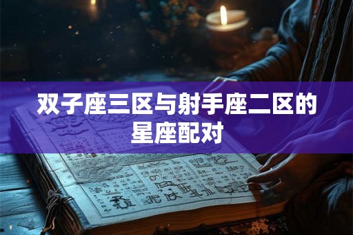 双子座三区与射手座二区的星座配对