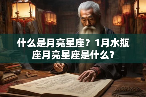 什么是月亮星座？1月水瓶座月亮星座是什么？