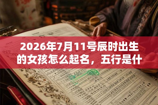 2026年7月11号辰时出生的女孩怎么起名，五行是什么？