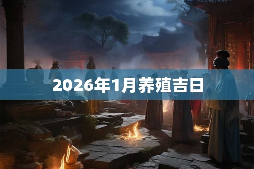 2026年1月养殖吉日